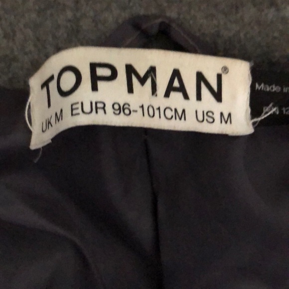 GRAY TOPMAN WOOL JACKET - Picture 6 of 7